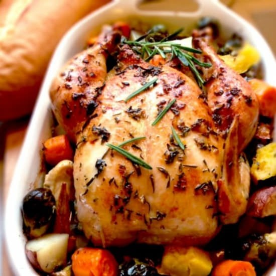 Roasted Rosemary Garlic Chicken