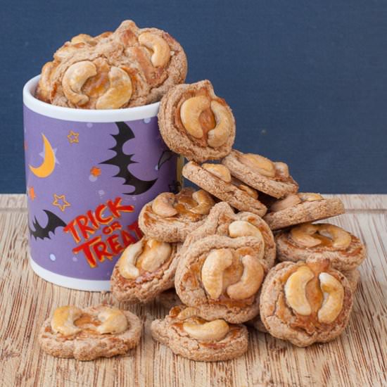 Halloween Cashew Nut Cookies