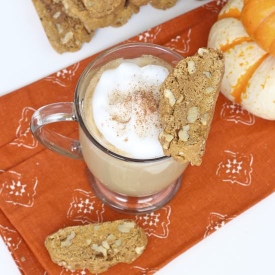 Pumpkin Walnut Biscotti