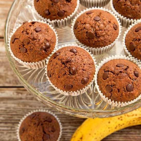 Banana and Chocolate Muffins