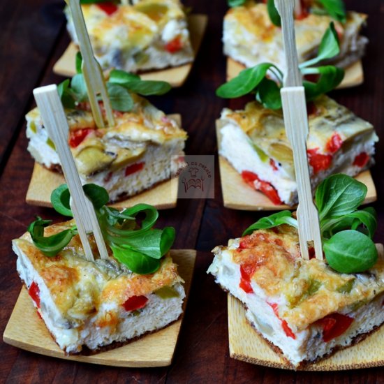 Fritatta with Peppers and Mushrooms