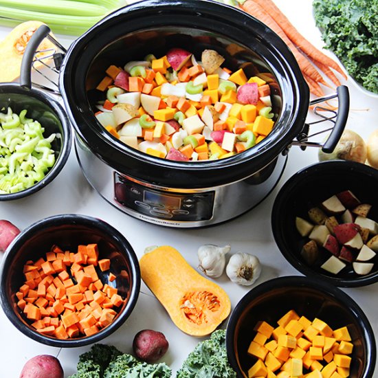 Slow Cooker Fall Harvest Detox soup