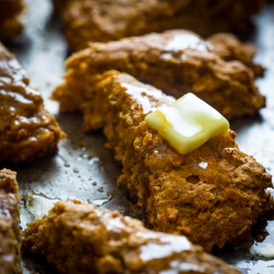 Pumpkin Maple Walnut Scones