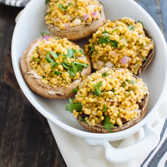 Couscous Stuffed Mushrooms