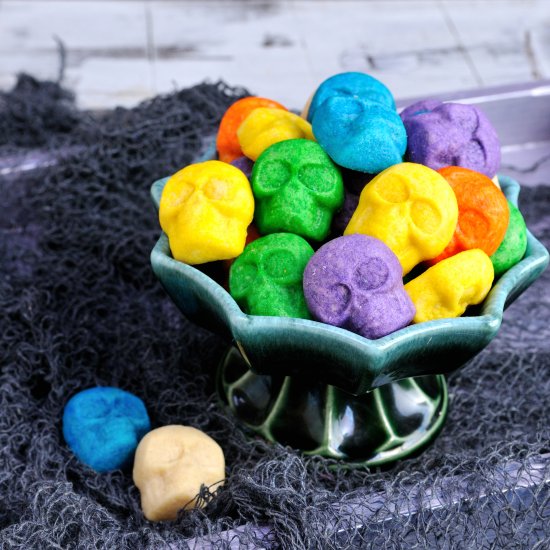 Rainbow Sugar Cookie Skulls