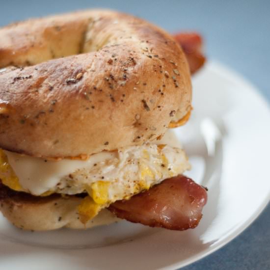 Everything Bagel Egg Sandwich