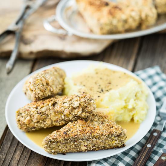 Maple Hazelnut-Crusted Tempeh