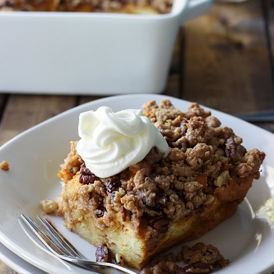 Pumpkin French Toast Casserole