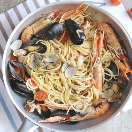 Spaghetti with Seafood