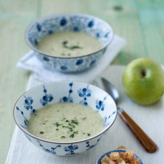 Parsnip and Apple Soup with Ginger