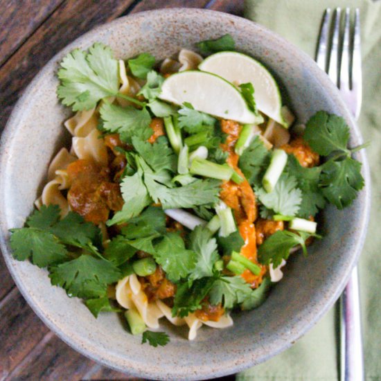 Chicken Curry with Green Onions