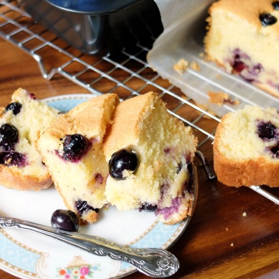 Blueberry Butter Loaf Cake