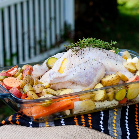 Roasted Chicken with Fall Vegetables