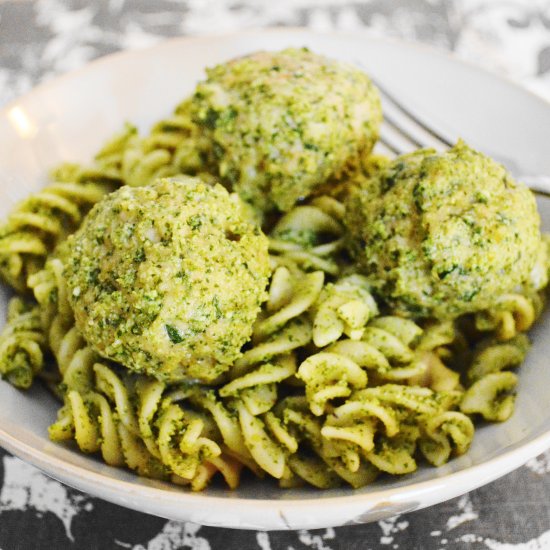 Asiago Spinach Chicken Meatballs