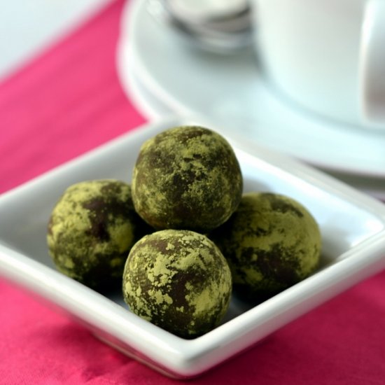 Matcha Chocolate Truffles