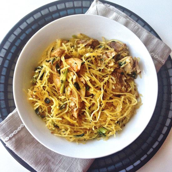 Lemon Oregano Spaghetti Squash