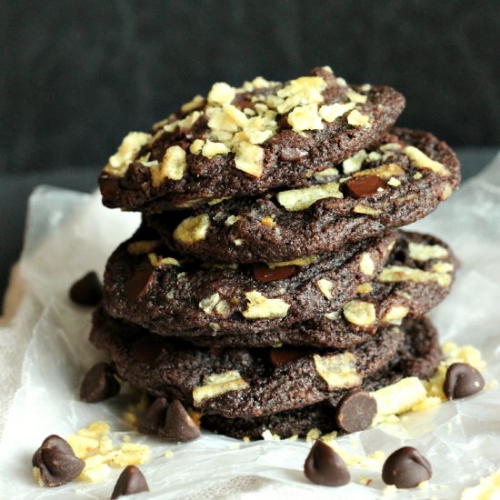 Double Chocolate Potato Chip Cookie