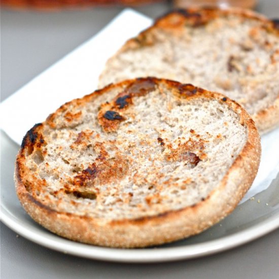 Cinnamon Raisin English Muffin (GF)