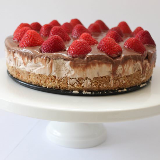 Strawberry Chocolate Cheesecake