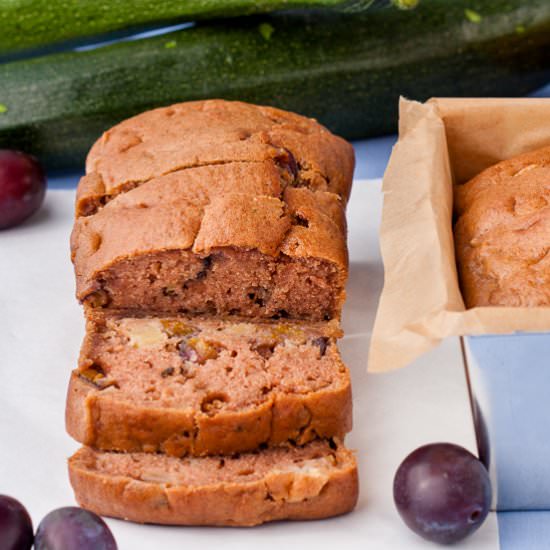 Apple plum zucchini bread