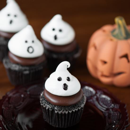 Ghost Meringue Cookies