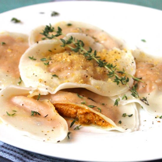 Vegan Pumpkin Ravioli