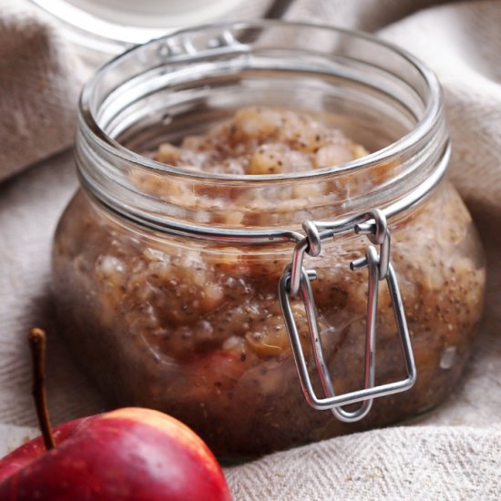 Apple chia seed jam