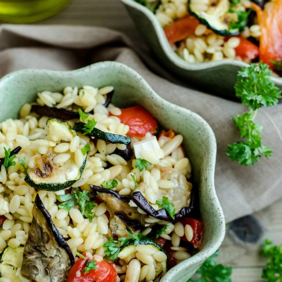 Orzo Salad With Grilled Vegetables