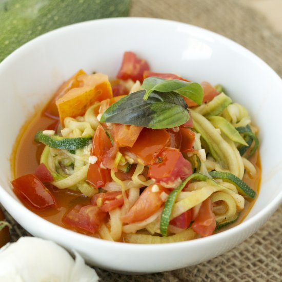 Garden Harvest Zoodle Soup