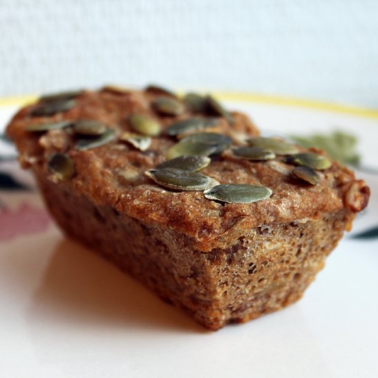 Mini rye bread with pumpkin seeds