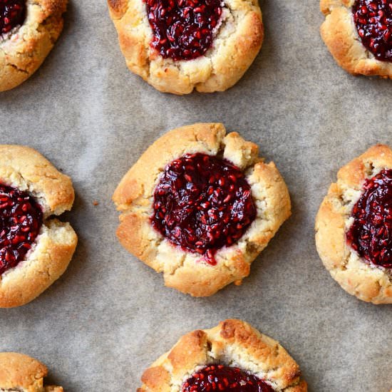 Lemon & Raspberry Thumbprint Cookie