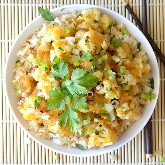 Baked Orange Cauliflower