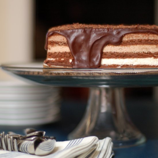 Triple Chocolate Mousse Cake