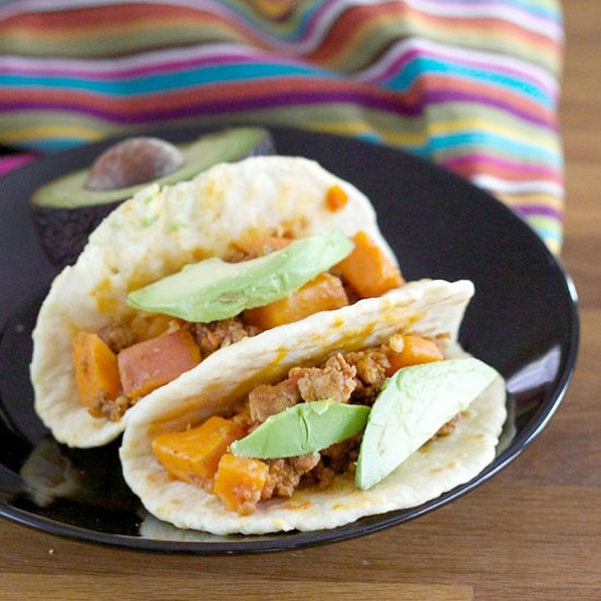 Sweet Potato Chorizo Tacos