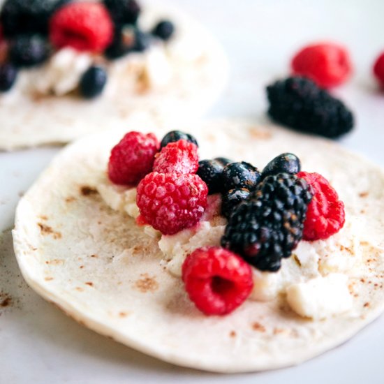 Fresh Berry Tacos