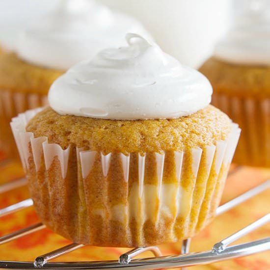 Pumpkin Cheesecake Cupcakes