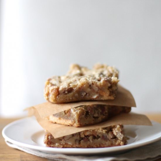 Salted Caramel Pecan Bars