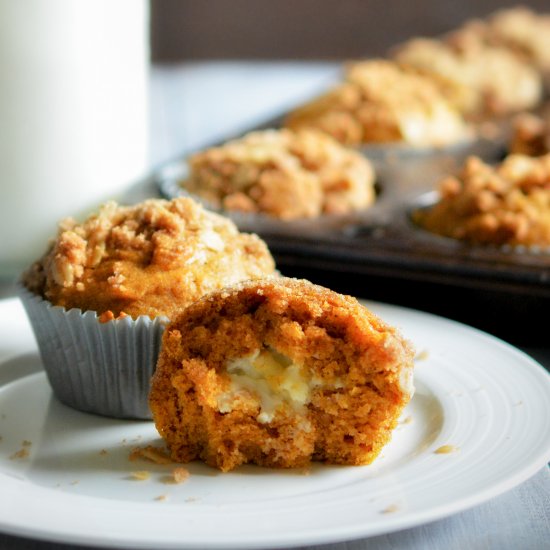 Pumpkin Cream Cheese Muffins