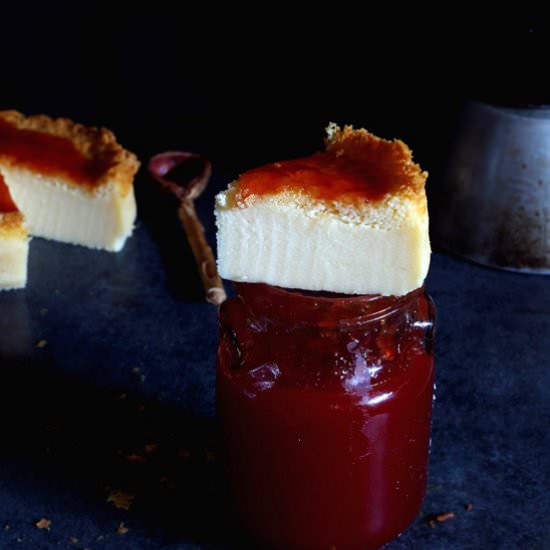 Cheesecake with Tomato Jam