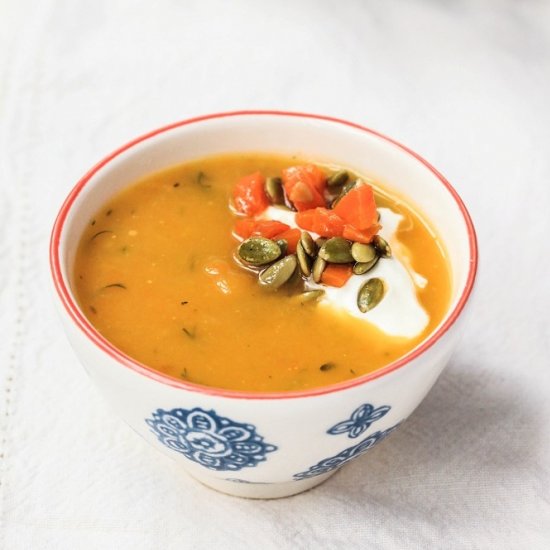 Creamy Pumpkin and Ginger Soup