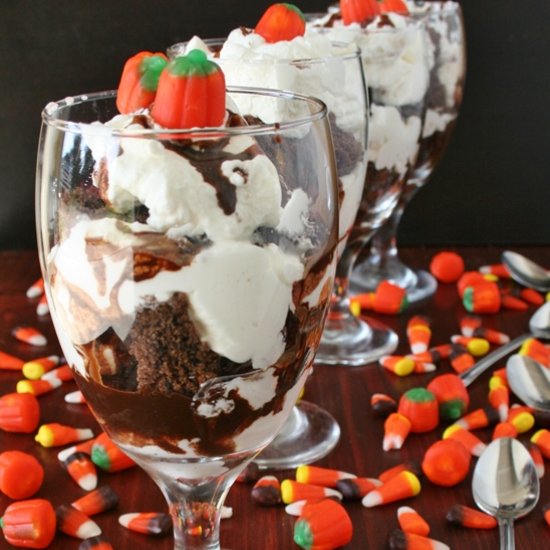 Individual Chocolate Cake Parfaits