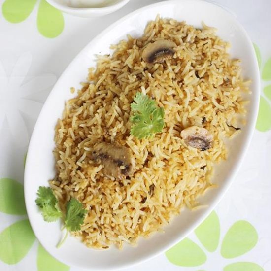 Mushroom Biryani