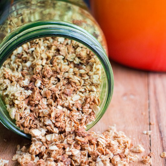 Stovetop Cinnamon Vanilla Granola