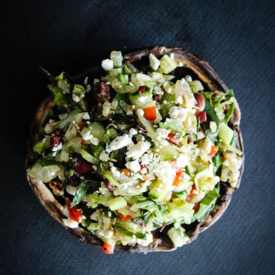 Greek Salad on Portobello