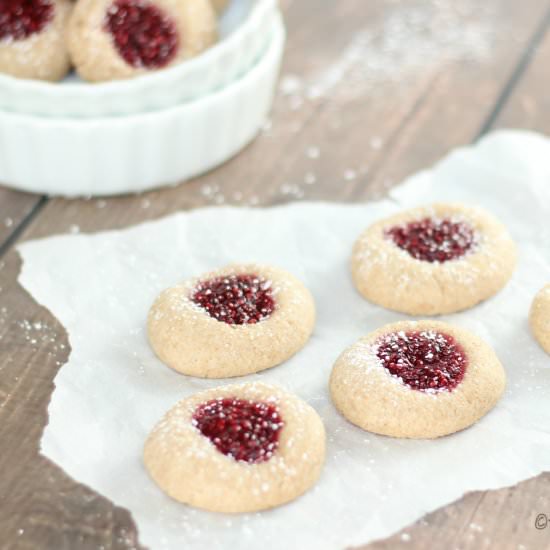 Raspberry Shortcake Cookies