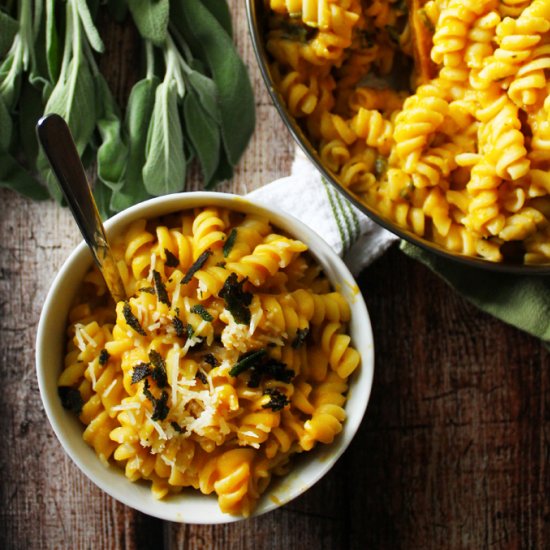 Butternut Squash Pasta with Sage