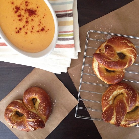 Homemade Pretzels & Beer Cheese Dip