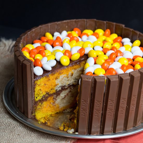 Colorful Autumn Candy Cake