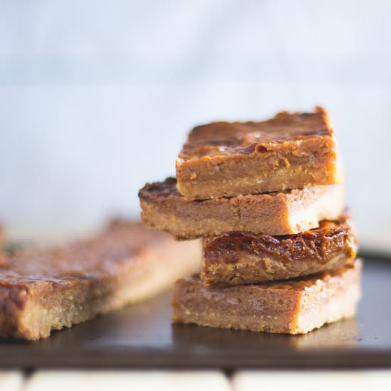 Saffron and Cardamom Caramel Slice