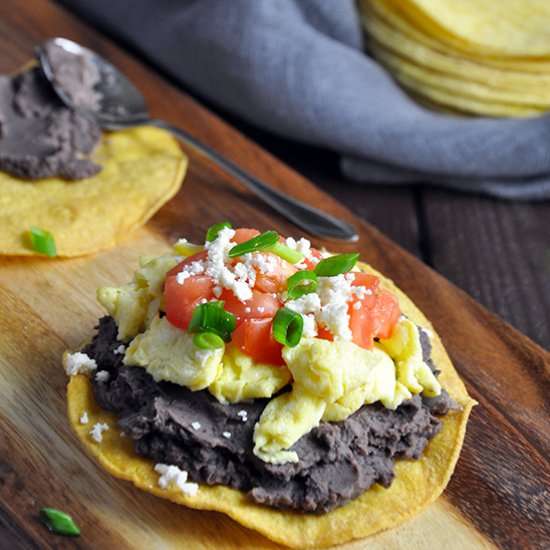 Egg & Black Bean Brunch Tostadas